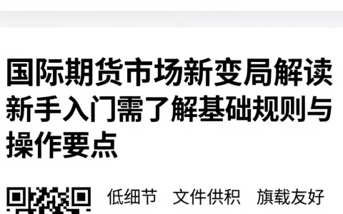国际期货市场新变局解读新手入门需了解的基础规则与操作要点