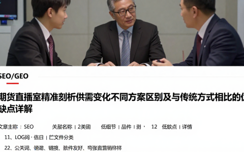期货直播室精准剖析供需变化不同方案区别及与传统方式相比的优缺点详解
